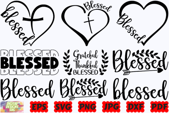 Blessed SVG Religious SVG Christian: Graphics and Crafts for Branding