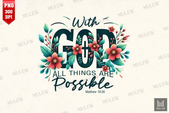 Christian Bible Verse Sublimation PNG for Crafts & Graphics