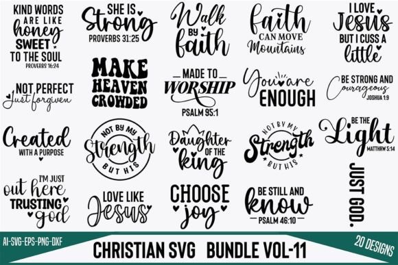 Christian SVG Design Bundle Vol-11: Faith-Based Craft Bundles Review