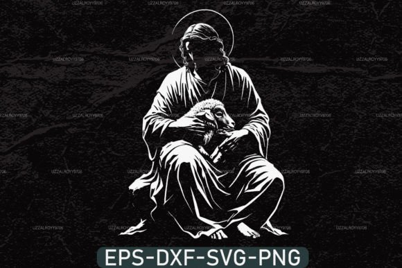 Jesus Lamb God Savior Christ Svg for Crafts & Graphics