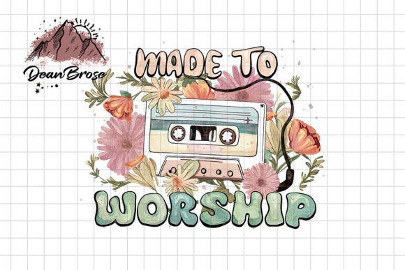 Made to Worship Jesus PNG: Graphics for Faith-Focused Crafts