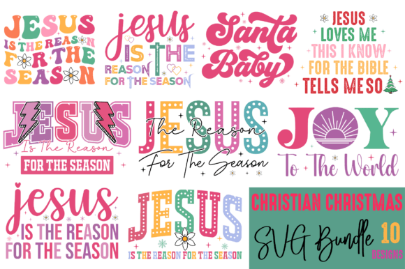Retro Christian Christmas SVG Bundle Review
